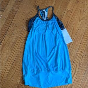 Sport bra with shirt attached